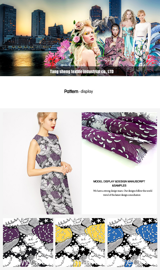 Striped Organza Printed Garment Fabric